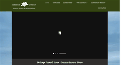 Desktop Screenshot of cannonfuneralhomes.com