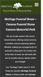 Mobile Screenshot of cannonfuneralhomes.com