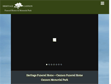 Tablet Screenshot of cannonfuneralhomes.com